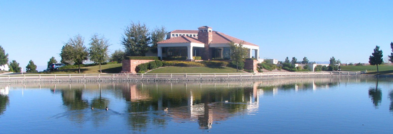 Clubhouse over Lake